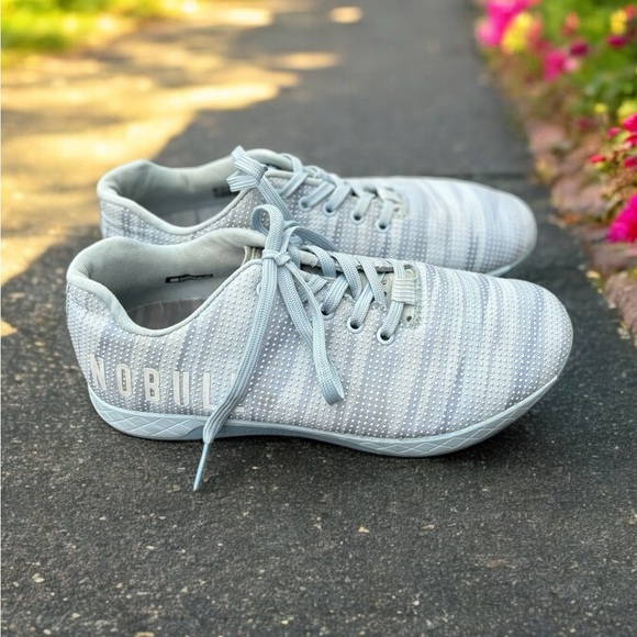 NoBull Ice Burst Light Gray Crossfit Trainer Sneakers. - Picture 3 of 7